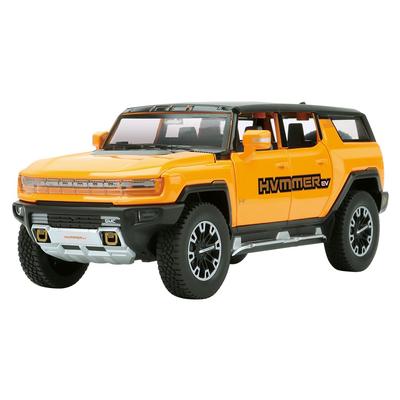 1/24 skala EV ciężarówka aluminiowy Model samochodu nowa energia pojazd terenowy zabawki z dźwiękiem i światłem dwa style prezenty dla dzieci