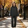 Unisex American Heavyweight Stand Collar Hoodie Jacket: Trendy Autumn/Winter Loose Fit