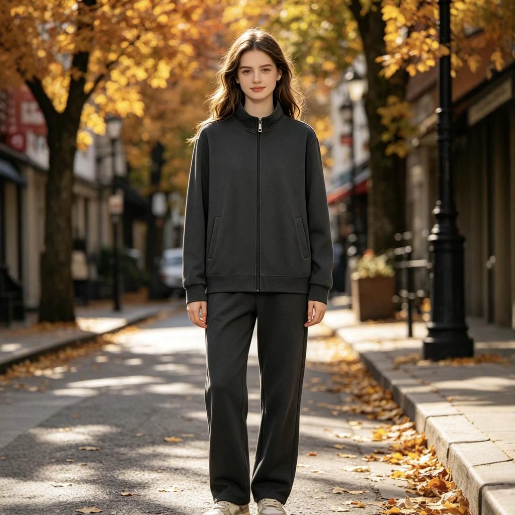 Unisex American Heavyweight Stand Collar Hoodie Jacket: Trendy Autumn/Winter Loose Fit