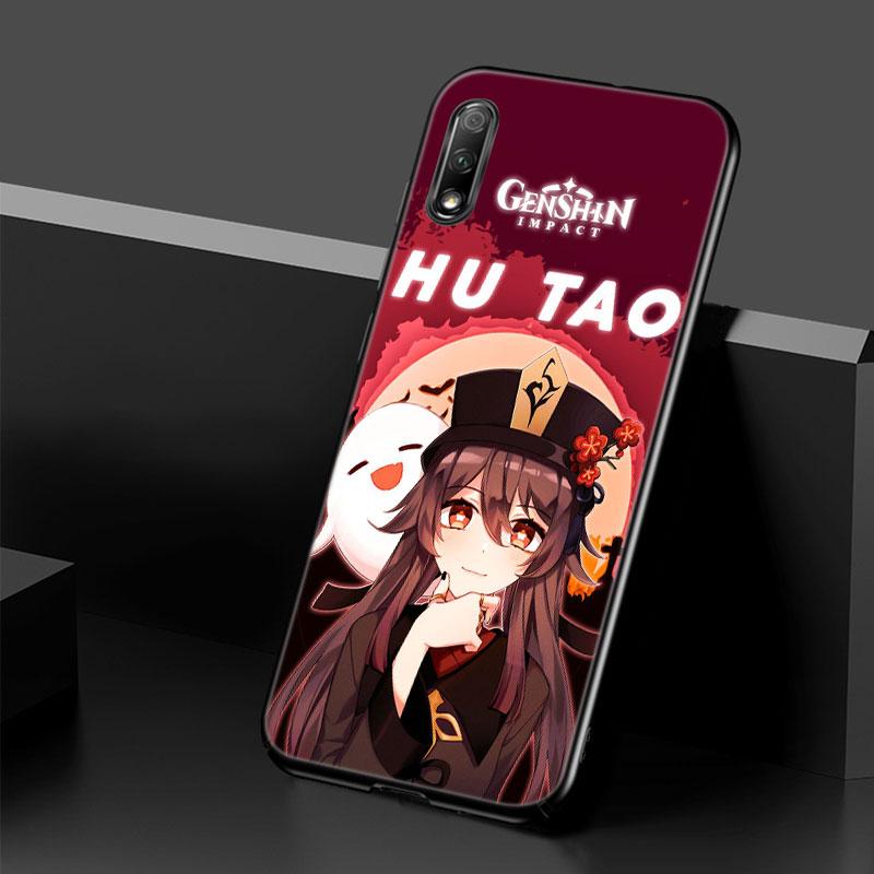 Genshin Impact Hutao Case For Huawei Honor 10X Lite 7A 8A 9X 20 Pro 7S 8C 8S 8X 9A 9C 10i 20i 30i 20E 20S 8 10 Lite Black Cover