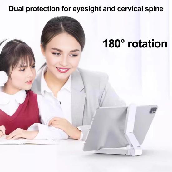 Plastic Tablet Holder Portable Travel Non-slip Adjustable Foldable Universal Tablet Mobile Phone Desktop Stand Phone Tablet Accessories