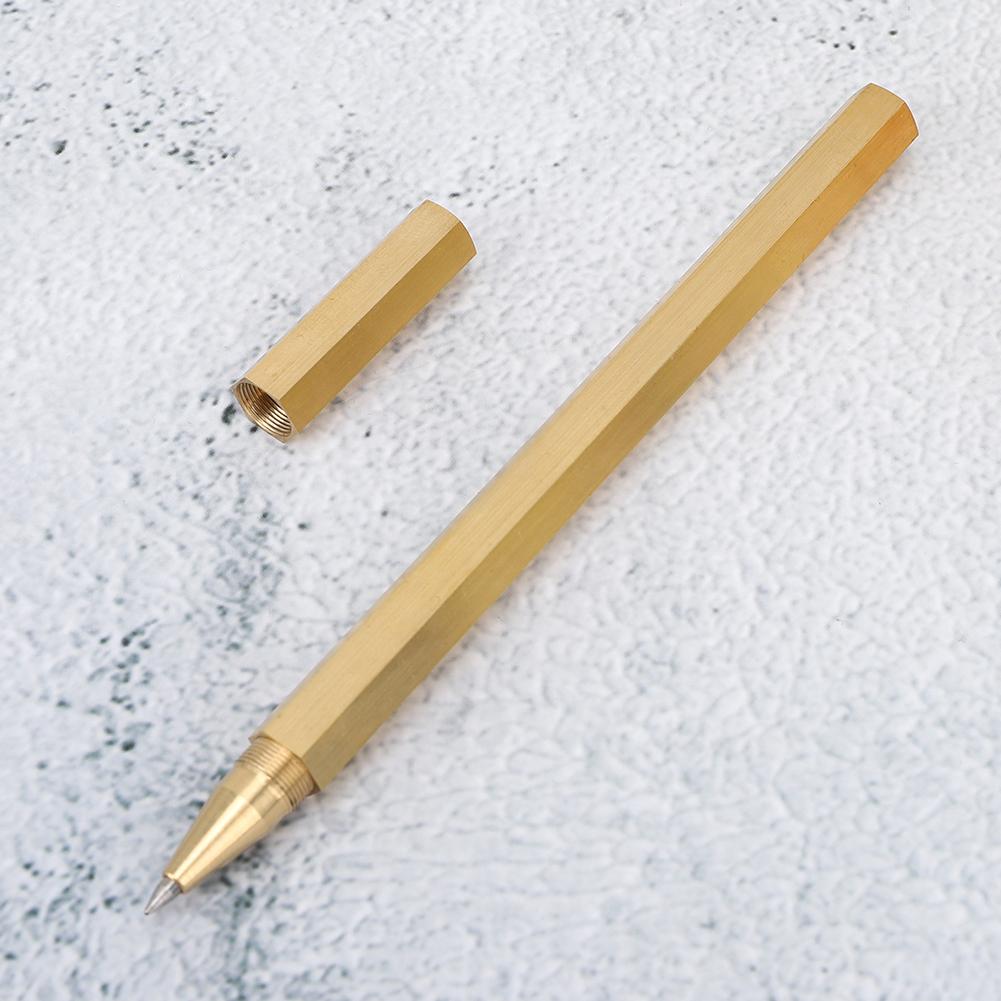 Brushed Brass Gel Pen   0.5mm Writing Pen School   Supplies Gift
