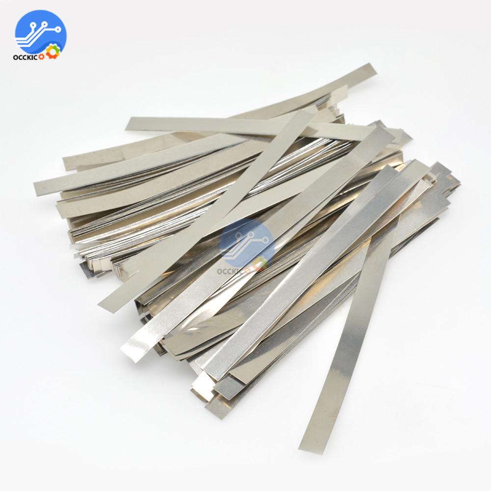 BMS 18650 Li-ion Battery Nickel Sheet Plate Nickel Plated Steel Belt Strip 0.1MM 18650 Cells Connector Welding