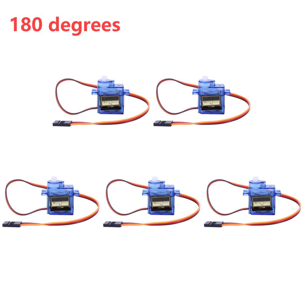 20-5PCS SG90 9G 180/360 Degrees Miniature Servo Motor Fixed-Wing Micro Gear Servo Motor for Airplane Aeroplane Helicopter
