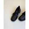 British Style Lace-up Thick Heel Small Leather Shoes Women's Summer Versatile Casual Commuter Shoes