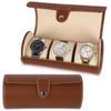 Portable Watch Display Case 3 Slots Watch Roll Travel Case Convenient Watch Storage Box  for Men
