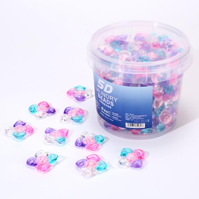 Prací kapsle s vůní levandule: Odstraňovač skvrn 5 v 1 a posilovač dlouhotrvající vůně