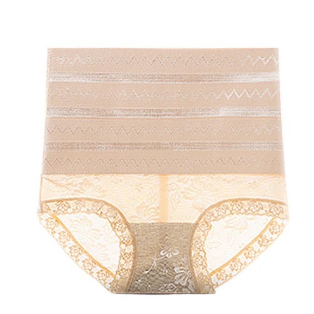 Wave Stripe Postpartum Body Shaper Lace Flower Tummy Control Underwear Butt Lifter Briefs Women