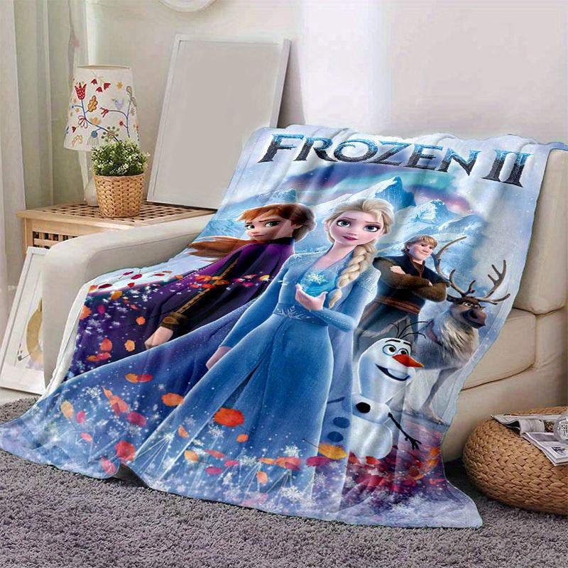 

1pc. Frozen II Inspired Elsa s Blue Dress Print Blanket, Perfect for Home, Office, Outdoor Use & Gift Idea (80x120cm) 130x150cm