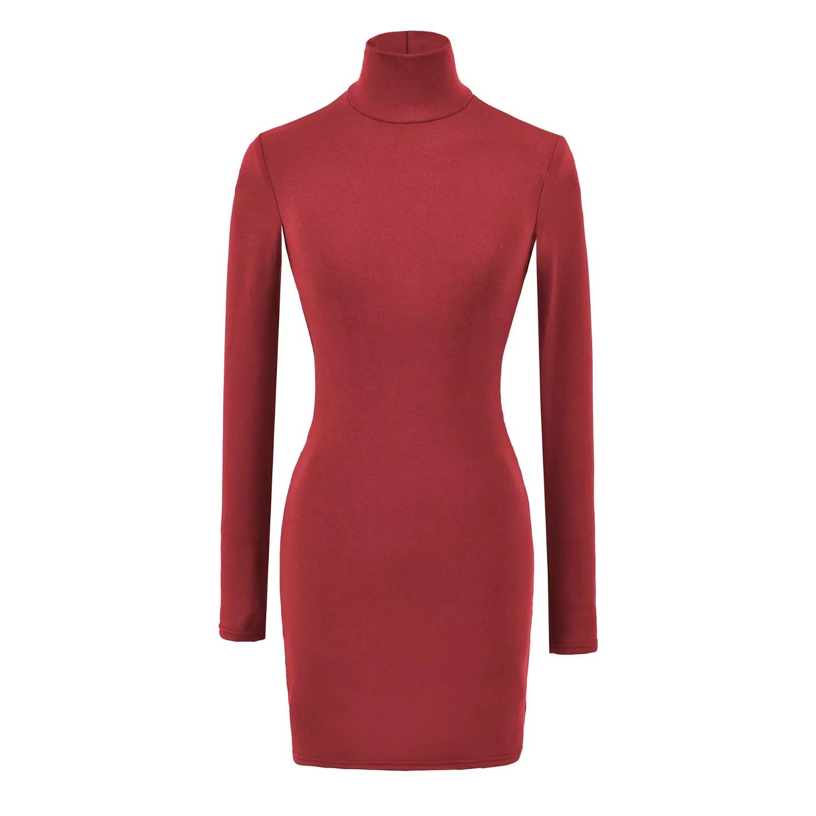 

Spicy Girl Velvet Turtleneck Bodycon Skirt - Winter 2025 Design Medium