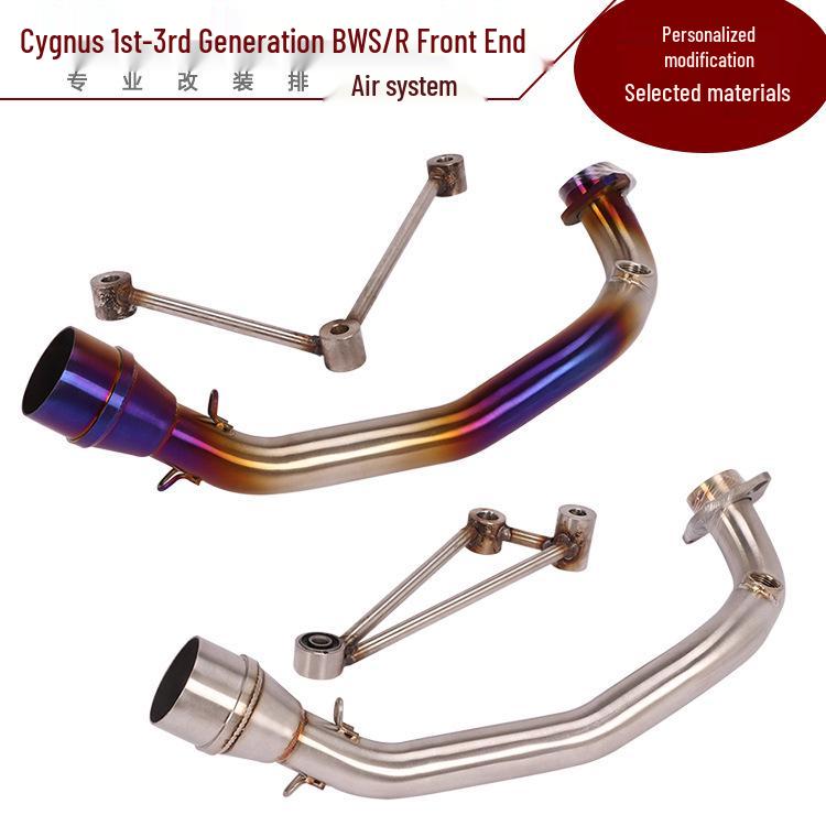 Stainless Steel Front Exhaust Pipe for Cygnus BWS R X Motorcycle Generations 1-3