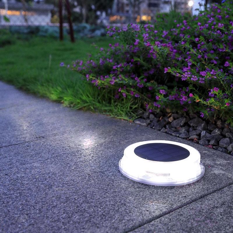 Solar LED Ground Lights Waterproof Outdoor Deck Lights Solar Powered Yard Fence Wall Pathway Landscape Lighting Decoration