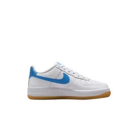 Nike Air Force 1 Non Slip Support Low Top Kids Lifestyle Shoes White/Dark Light