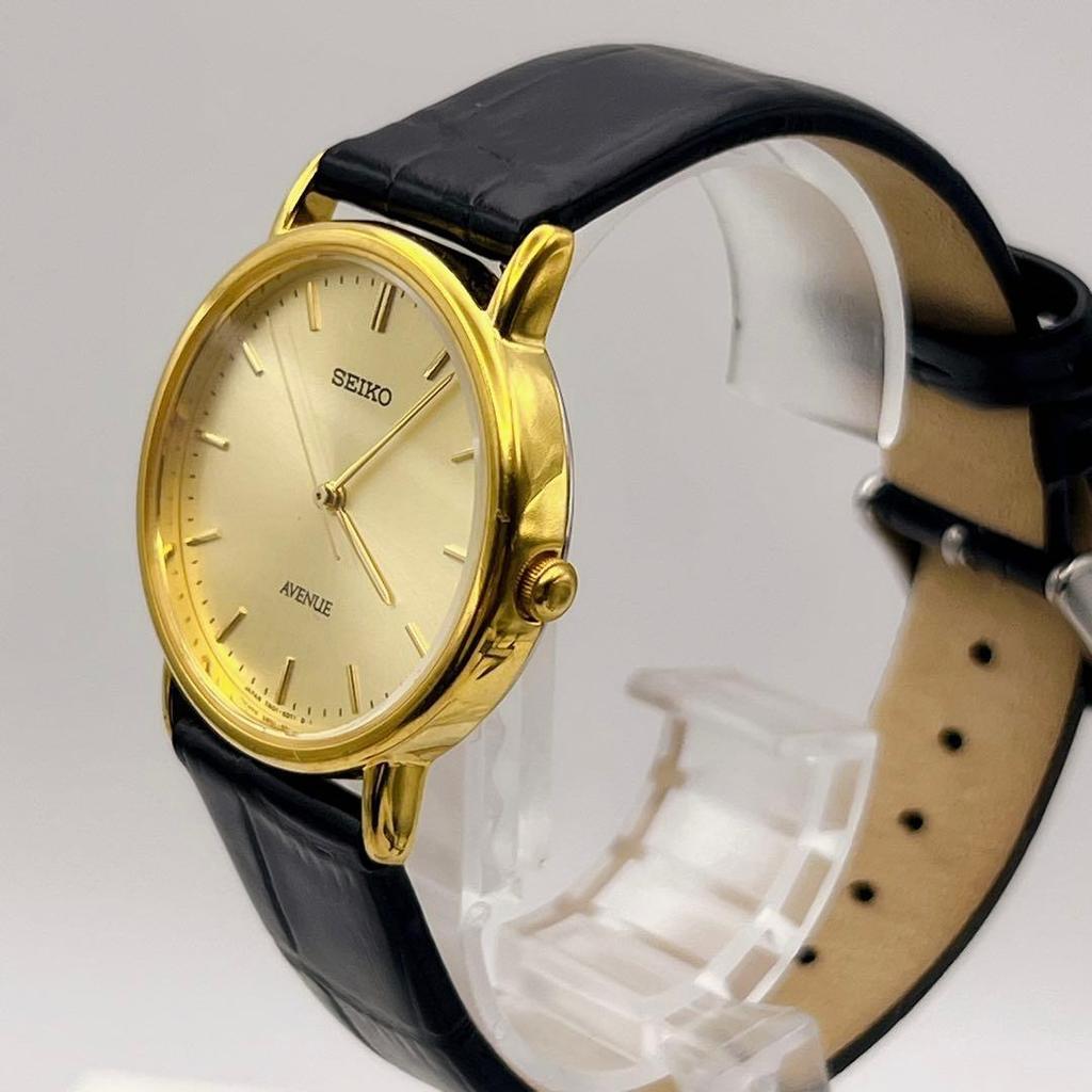 [USED]battery strap SEIKO AVENUE Quartz Wristwatch Working Condition [New & replaced] -