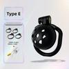 Male Chastity Cage Resin Breathable Design Secure Lock Anti Removal Discreet Device Adjustable Ring Personal Wellness Adult Toy