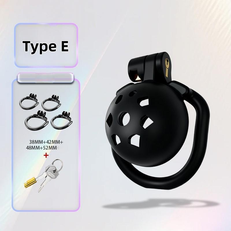 Male Chastity Cage Resin Breathable Design Secure Lock Anti Removal Discreet Device Adjustable Ring Personal Wellness Adult Toy