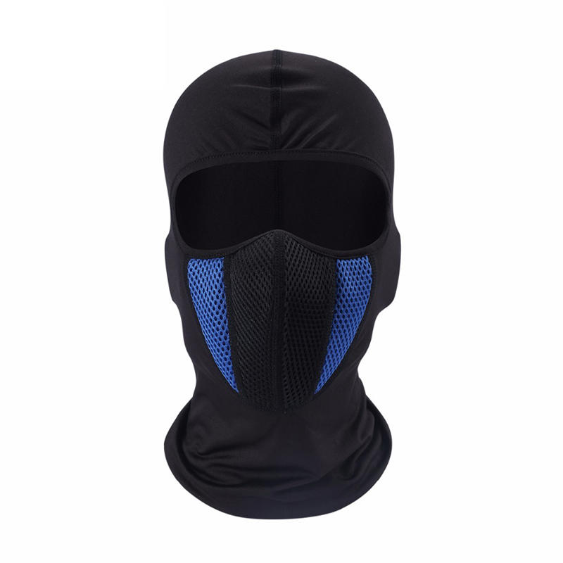 

Summer Balaclava Face Mask for Men Women Ice Silk UV Protection Dust Cover Breathable Full Face Hood for Cycling Outdoor Sports синій