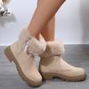 Large Size Women's Shoes Snow Boots Winter New Velvet Women's Shoes Warm Boots Cotton Shoes