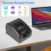 58mm Portable Thermal Receipt Printer Bluetooth USB Compatible with Win Android IOS Easy Paper Loading ESC POS for