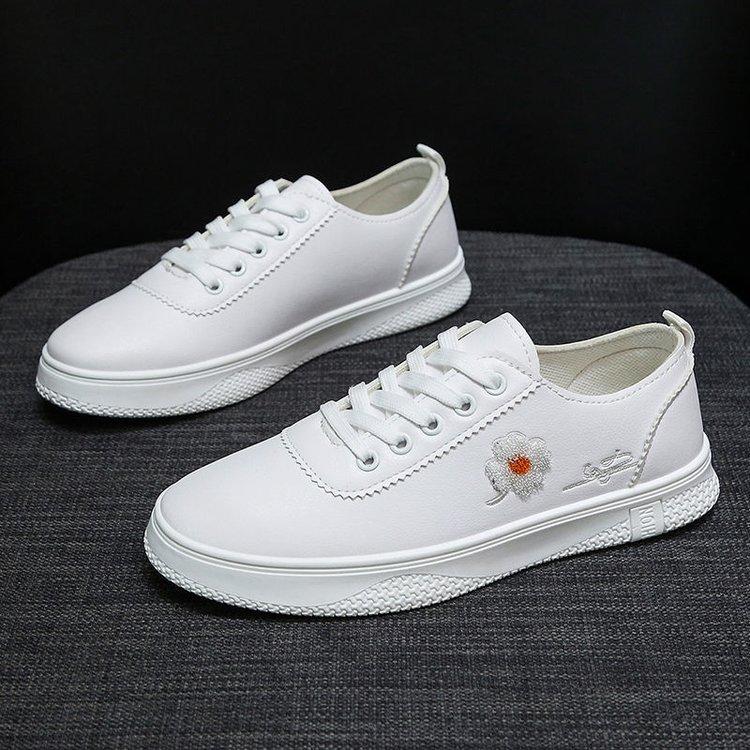 Little zapatos blancos cuero mujeres estudiantes versión coreana de los  zapatos nuevos salvajes zapatos femeninos harajuku fondo plano transpirable  zapatos deportivos casuales comprar a buen precio — entrega gratuita,  reseñas reales con