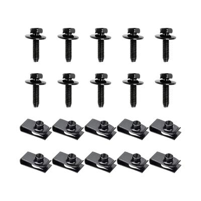 Premium Metal Mudguard Fastener Set Bolts Universal Fitment Fast Mounting Anti Corrosion Protection Automotive Accessories