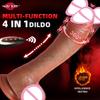 Realistic Big Dildo Electric Strong Telescopic Swing Heating Artificial Suction Cup Vibrator Dilds Female Sex Toys Adult