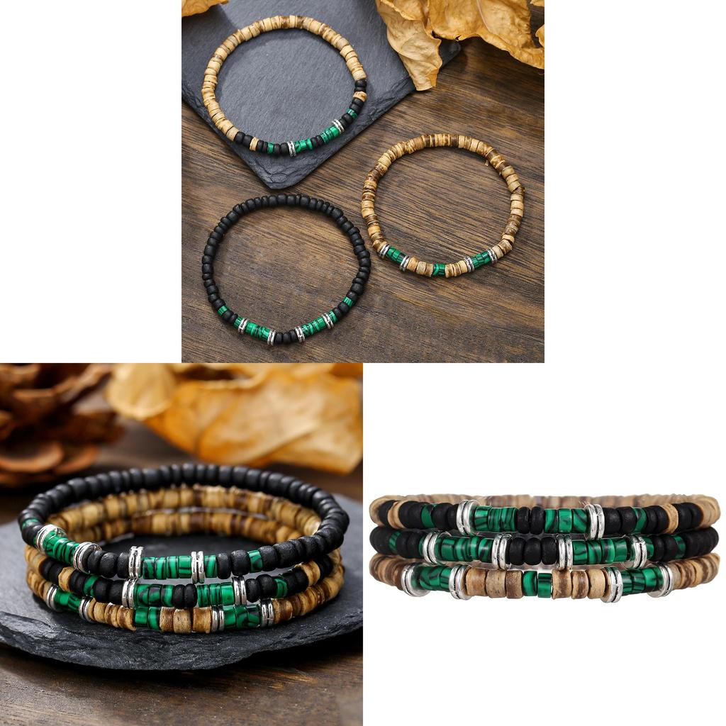 Green Peacock Ethnic Style Handmade Beaded Jewelry For Men Women Gift