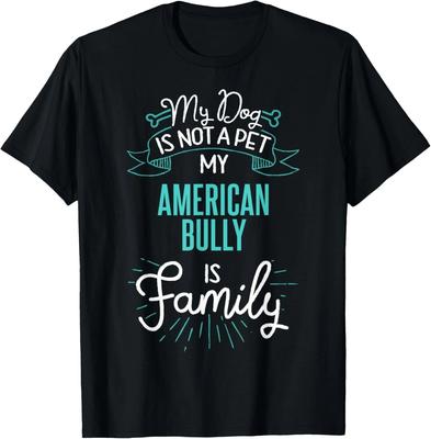 Cute American Bully Shirt Family Dog Gift for Women Men Fun Gift Unisex T-Shirt