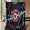 Manchester United Theme Blanket Soft Flannel Blanket Plush Throw Blanket Cozy Sofa Bed Blanket for Home Decor