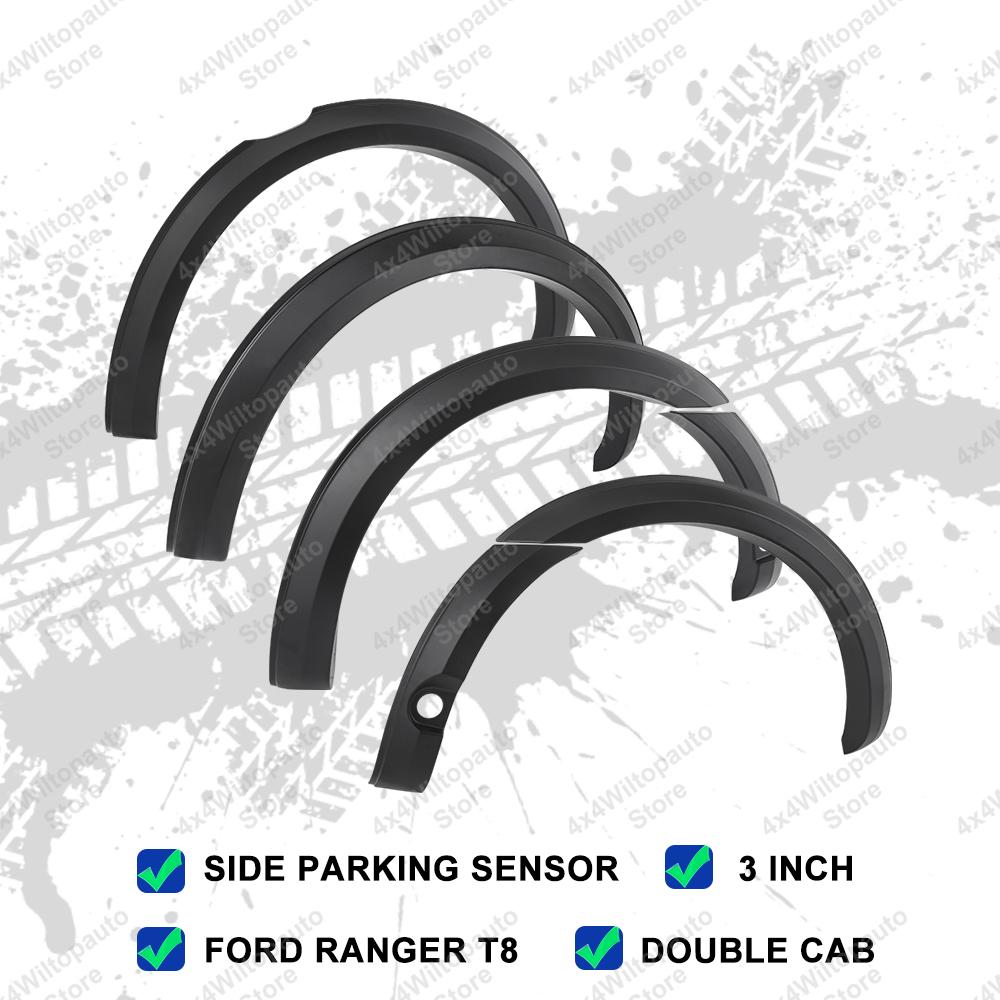 Wheel Arch OEM Fender Flares For Ford Ranger T7 T8 Wildtrak XLT 2015-2018 2019-2025 3INCH Mudguards Auto Part Car Accessories