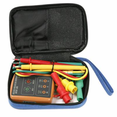 SM852B 3 Phase Sequence Rotation Tester LED Indicator Detector Checker Meter(Without Battery)