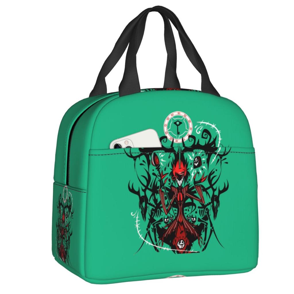Custom Hazbins TV Show Animation Hotel Lunch Bag Men Women Thermal Cooler Insulated Lunch Boxes for Kids School