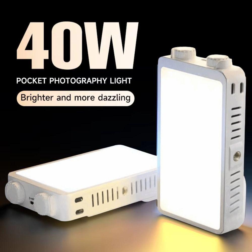 2800-9000K Handheld Fill Light With Fan LED Beauty Light Panel  Outdoor Photography