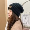 Korean Loose Big Head Circumference Pile of Hats Versatile Wool Hats for Women In Autumn and Winter Warm Ear Protection Knitted Hats Cold Hat Trend