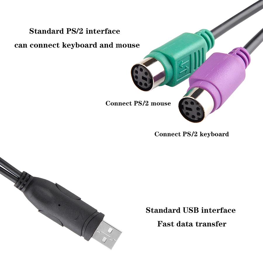 USB (мужчина) для PS2 (женский) Кабель-переходник