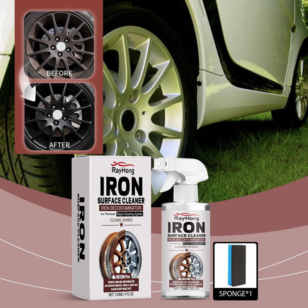 120ml Car Wheel Rust Remover Cleaner Car Tire Steel Rim Cleaner Stain Remover & Rust Maintainer