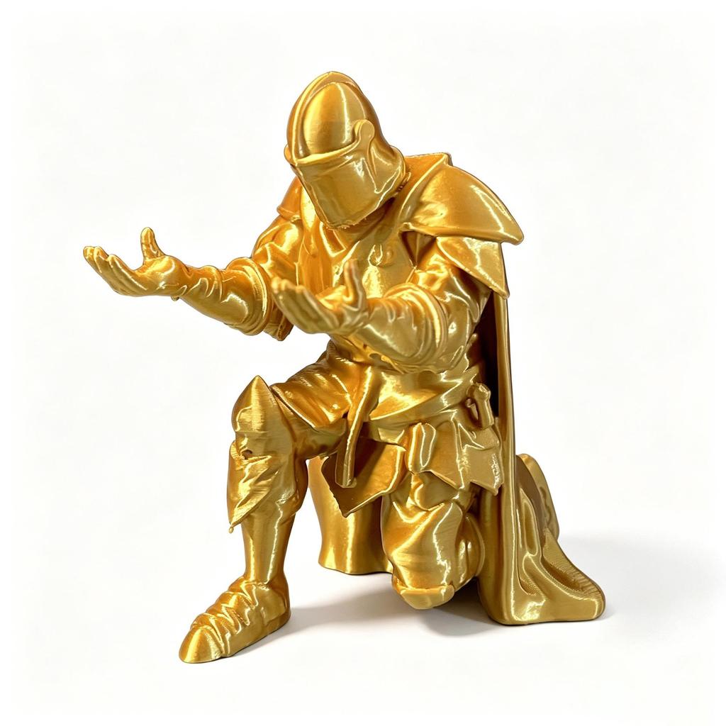 3D Printed Executive Knight Pen Holder - Armor Hero Desktop Decor Ornament
