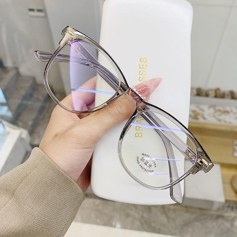 Vintage Square Women Myopia Glasses Fashion High Definition Lens Eyewear Unisex Anti-blue Light Computer Eyeglasses -1.0 To -6.0