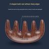 Green Sandalwood Gua Sha Wide-Tooth Comb for Scalp Massage & Hair Care