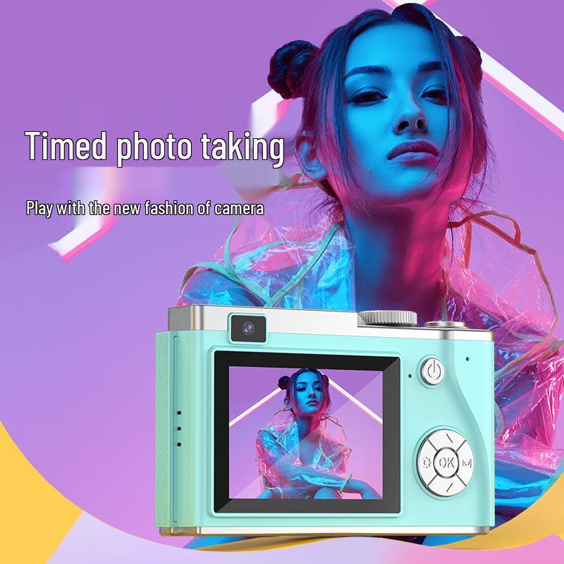 High-Definition Dual-Lens CCD Camera: Portable Digital Camcorder for Student Parties & Selfies