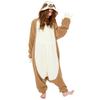 SAZAC Fleece Kigurumi Faultier Erwachsene Einheitsgröße 2784