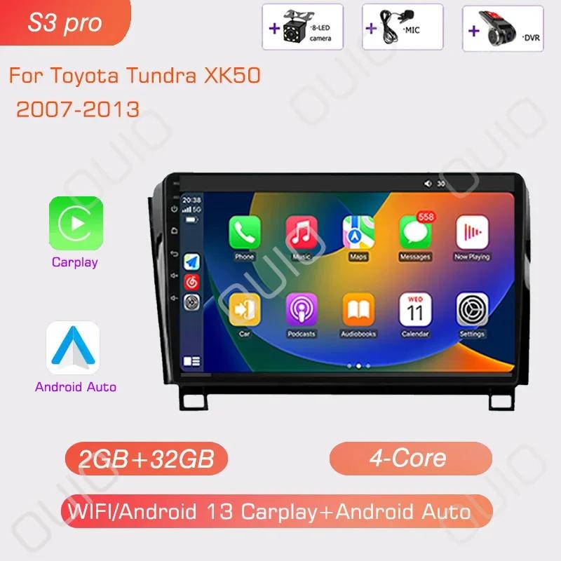 Android Radio For Toyota Tundra XK50 2007-2013/Sequoia XK60 2008-2017 Car stereo Multimedia Player Carplay Auto GPS navigation