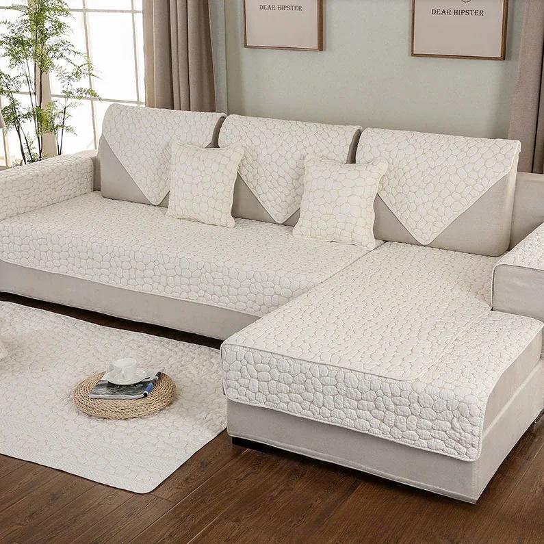 Thick Sofa Cover Soft Towel Couch Cushion Living Room Sofas Covers Non-slip Corner Sofa Seat Mat Chair Covers