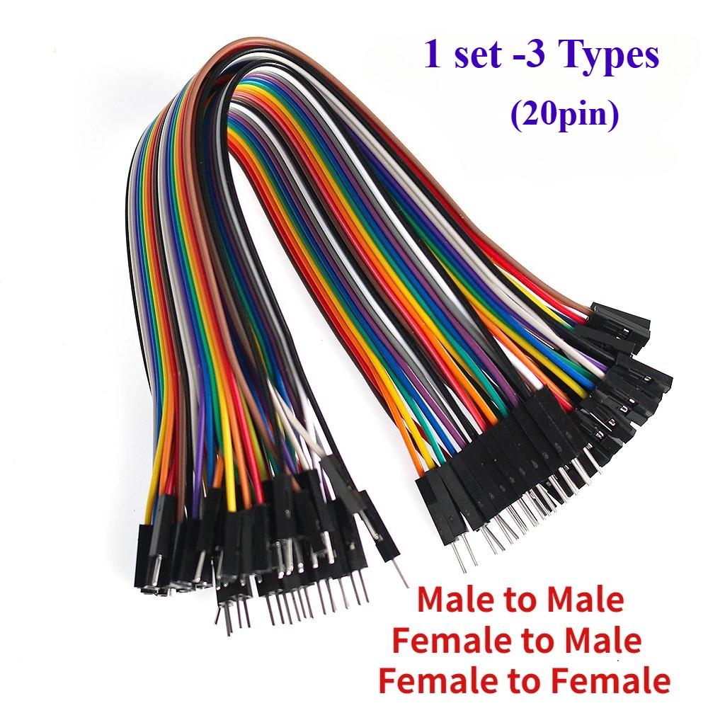 20Pin Dupont Line 20cm Jumper Wire  Male To Male,Female To Male , Female To Female Dupont Cable for Arduino DIY Electronics Kit
