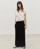 Leuba Jersey Straight Maxi Skirt - Black