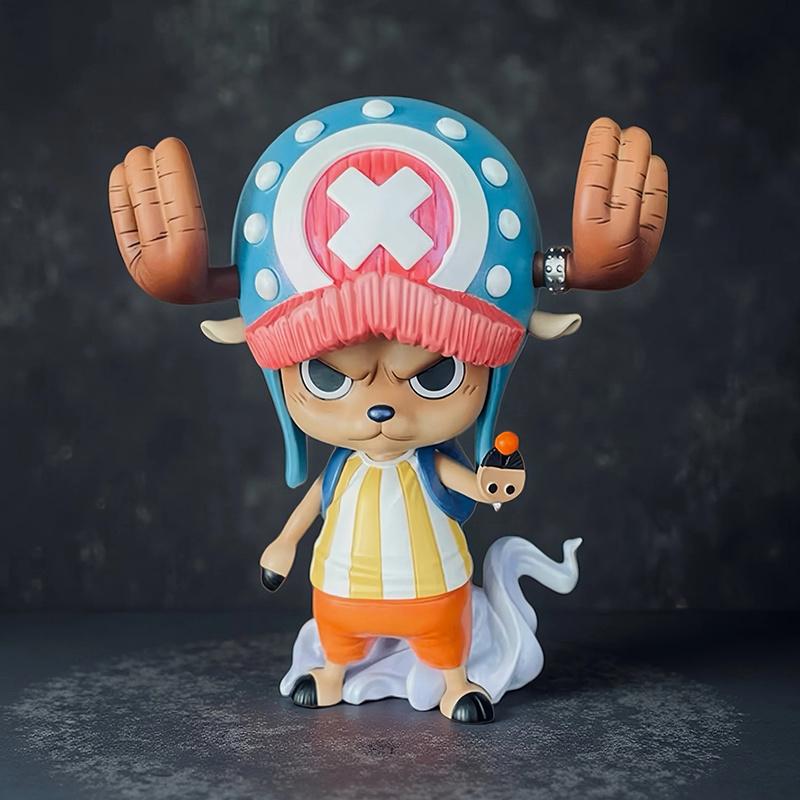 

One Piece About 10cm Two Years Later Tony Tony Chopper Anime Figure Adorable Creative Q-Version Desktop Ornament Doll Model Kid Playthings