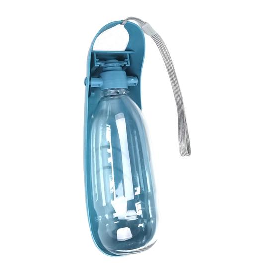 Yousheng 550 ML Pet su sebili Taşınabilir Sızdırmaz Katlanabilir Hızlı Deşarj Açık Seyahat içme şişesi Köpekler Kediler için