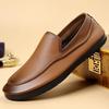 Fashion 2025 New Genuine Leather Men Walking Shoes Casual Business Formal Shoes Fashion Designer Comfy Dress Loafers Driving Lazy Shoes