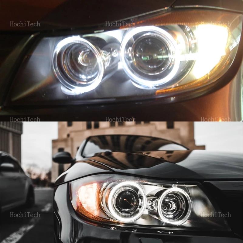 80w White Angle Eyes LED Marker Light Halo Ring Headlight Bulb Lamp for BMW 3 Series E90 E91 Pre-LCI Xenon Headlight 2004-2007