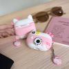 Cute Camera KT Cat AirPods Pro Apple 1/2/3 Generation Bluetooth Headset Case Cartoon Protective Case for Women